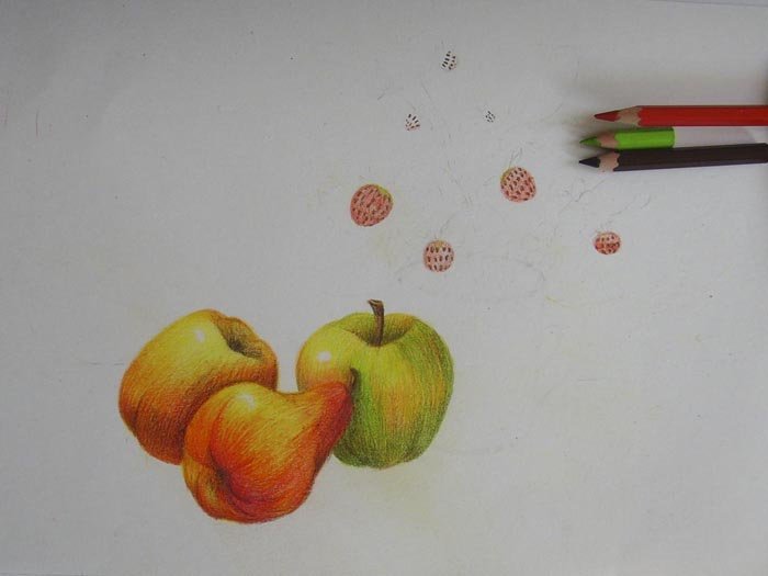 Красивый натюрморт с фруктами рисунок (46 фото)
