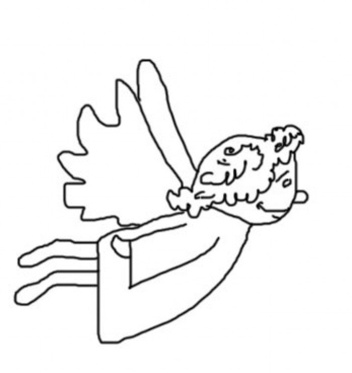 Как нарисовать ангела схема 3, шаг 6