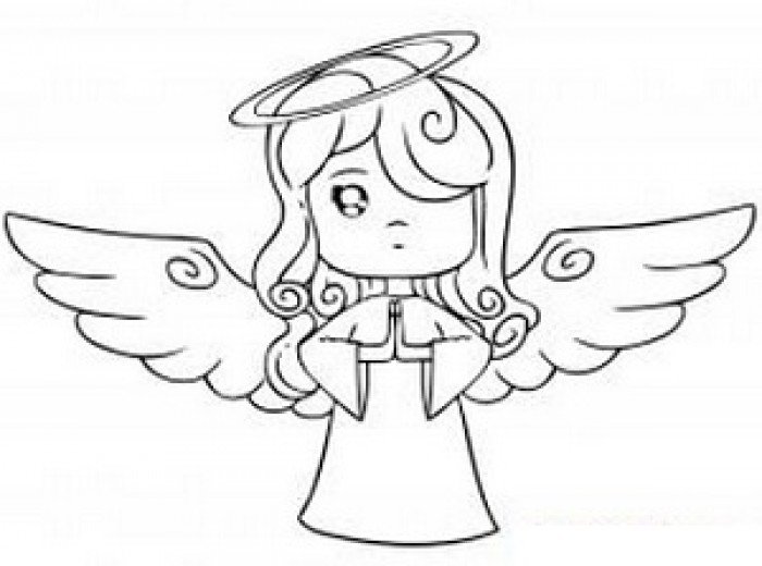 Как нарисовать ангела схема 2, шаг 6