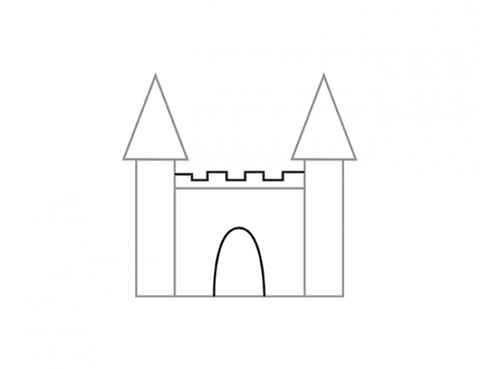 Як намалювати замок