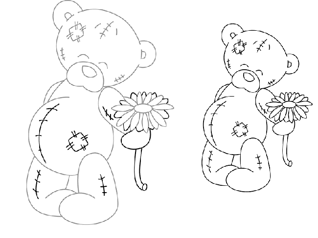 Как нарисовать медвежонка