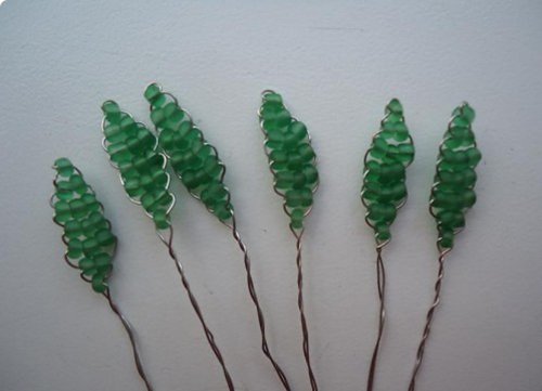 Розы из бисера, схемы. Мастер-класс, фото 6