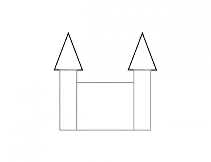 Як намалювати замок