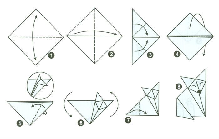Оригами 3 класс схемы