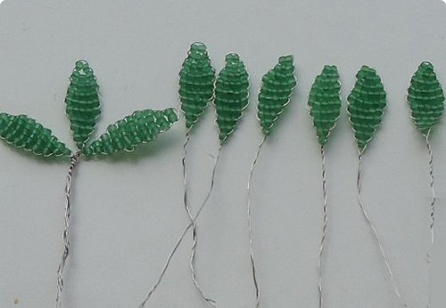 Розы из бисера, схемы. Мастер-класс, фото 7