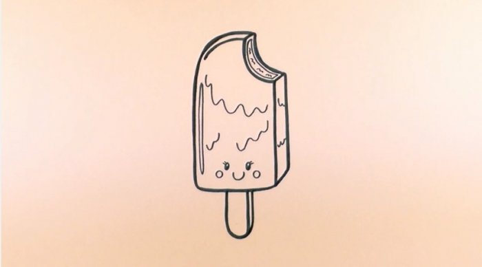 Как нарисовать мороженое