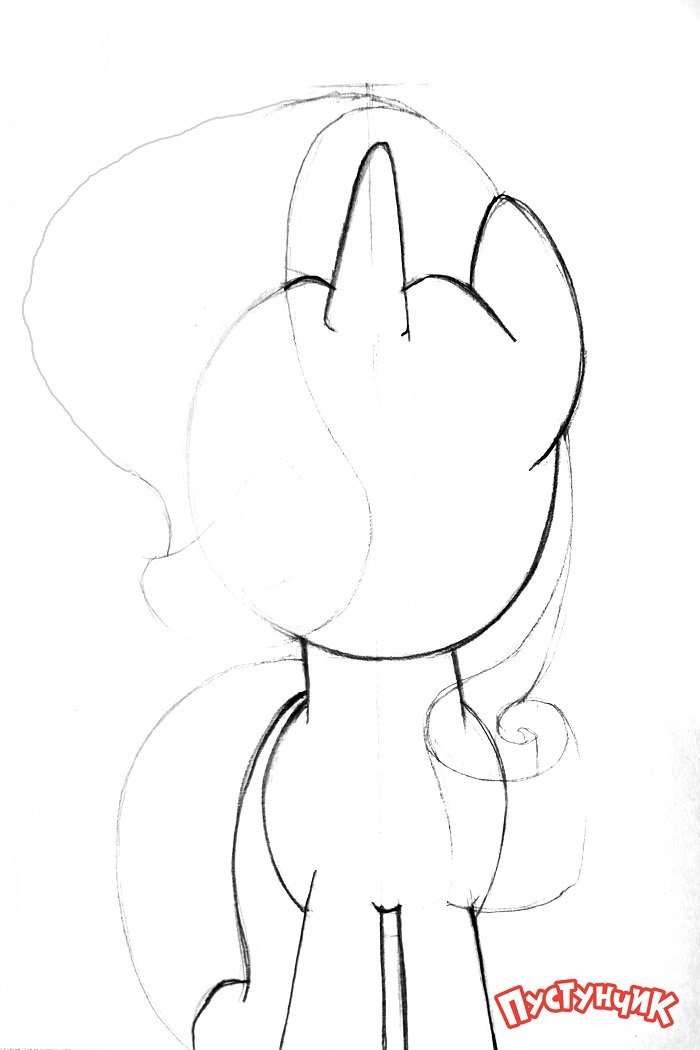 Как нарисовать пони Рарити, фото 3