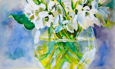 Як намалювати підсніжники?