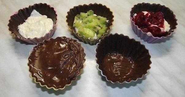 Шоколадно-творожный десерт. Рецепт, фото 9