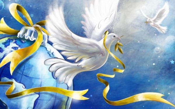 Рисуем голубя — символ мира и любви