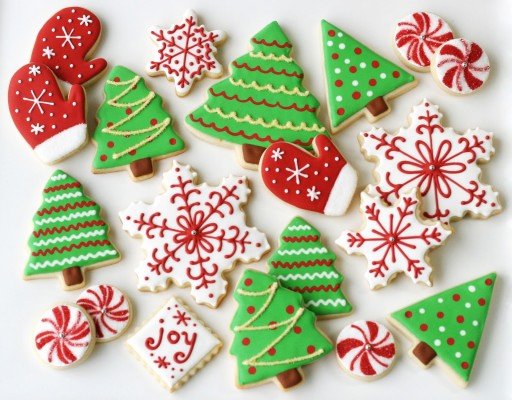 Глазуроване новорічне печиво в подарунок