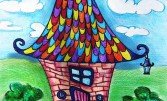 Как нарисовать сказочный домик