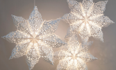Объемные снежинки-фонарики — сказочный блеск в Твоем окне