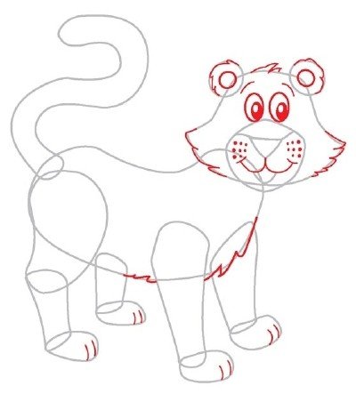 Як намалювати тигреня поетапно, фото 3