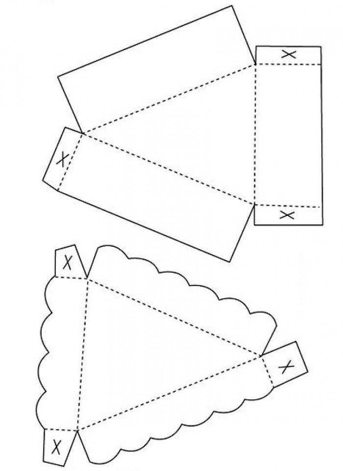 Как сделать объемный кусок торта из бумаги схема фото