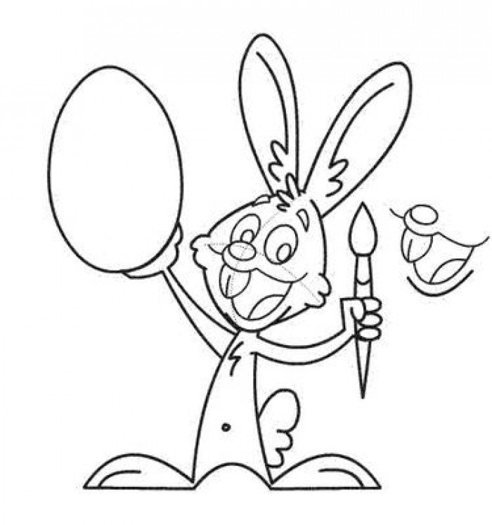 Рисуем пасхального кролика, шаг 8