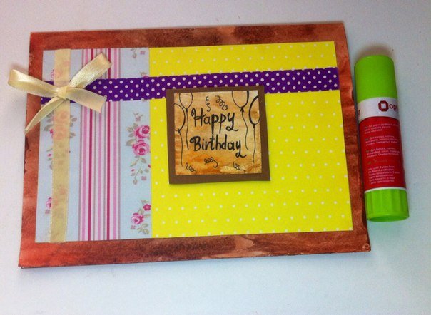 Скрапбукинг - открытки своими руками на День рождения. Мастер-класс, фото 10