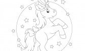 Раскраска «Сказочная лошадка»