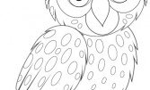 Розмальовка «Вухата сова»