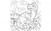 Динозавр пильнує