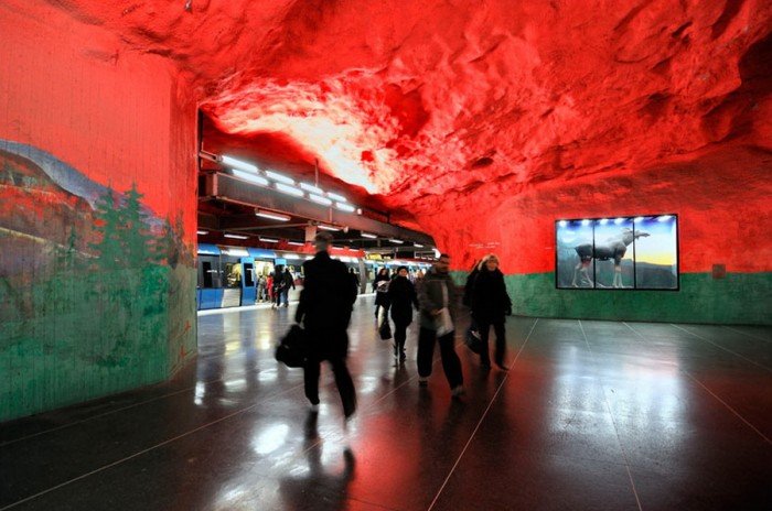 Красиві станції метро в Стокгольмі, фото 8