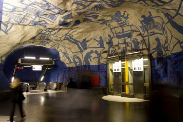 Красиві станції метро в Стокгольмі, фото 4
