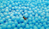 Лабиринт из воздушных шариков