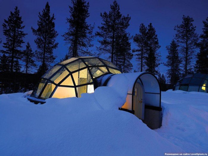 Отель в Лапландии со стеклянной крышей, фото 1