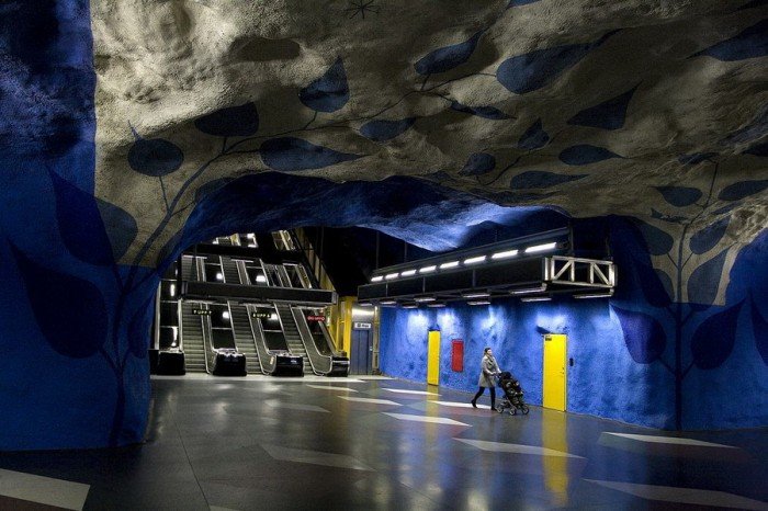 Красиві станції метро в Стокгольмі, фото 1