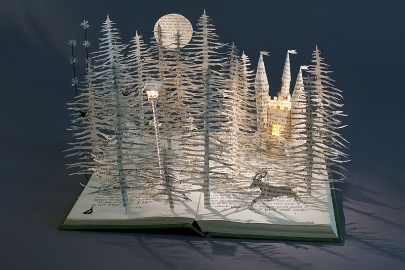 Сью Блеквел, бумажные скульптуры из книг