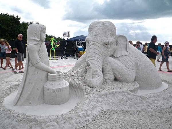 Фестиваль песчаных фигур в Тайване.